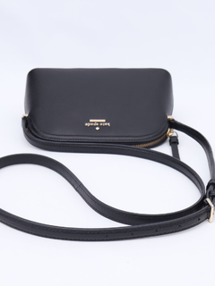 Kate Spade Small Black Leather Crossbody - Paris Brechó