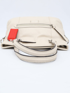 Bolsa Coach White Leather Crossbody