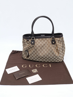 Bolsa Gucci GG Canvas Medium Sukey Tote - Paris Brechó