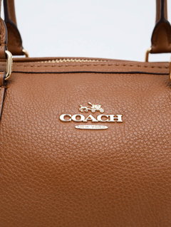 Bolsa Coach Medium Brown Leather