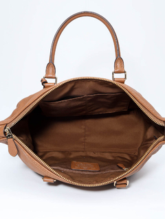 Bolsa Coach Medium Brown Leather - Paris Brechó