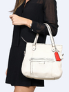 Bolsa Coach White Leather Crossbody na internet