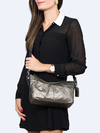 Bolsa Coach Metallic Gray Leather - comprar online