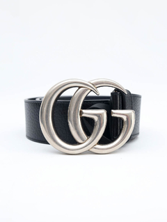 Cinto Gucci Marmont GG Preto