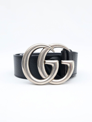 Cinto Gucci Marmont GG Preto