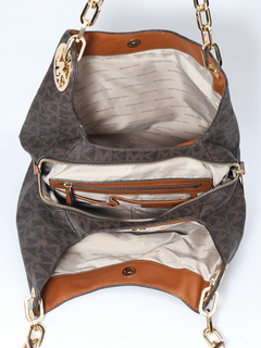 Michael Kors Shoulder Hobo Monogram JetSet - Paris Brechó