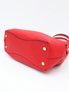 Bolsa Michael Kors Red Leather Shoulder - Paris Brechó