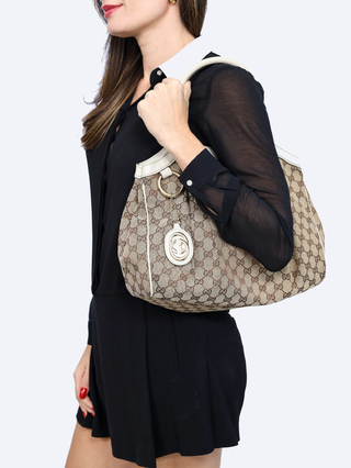 Bolsa Gucci Sukey White/Bege - comprar online