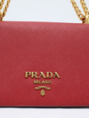 Bolsa Prada Saffiano Lux Chain Vermelha na internet