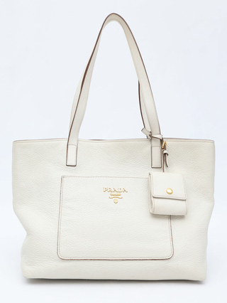 Prada Pomice Vitello Daino Shopping Tote