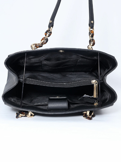 Bolsa Michael Kors JetSet Black Leather