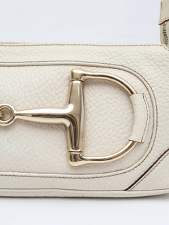 Clutch Gucci Horsebit Leather White - comprar online