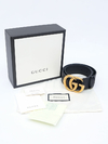 Cinto Gucci Marmont GG Preto - TAM 85 - loja online