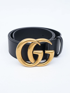 Cinto Gucci Marmont GG Preto - TAM 85