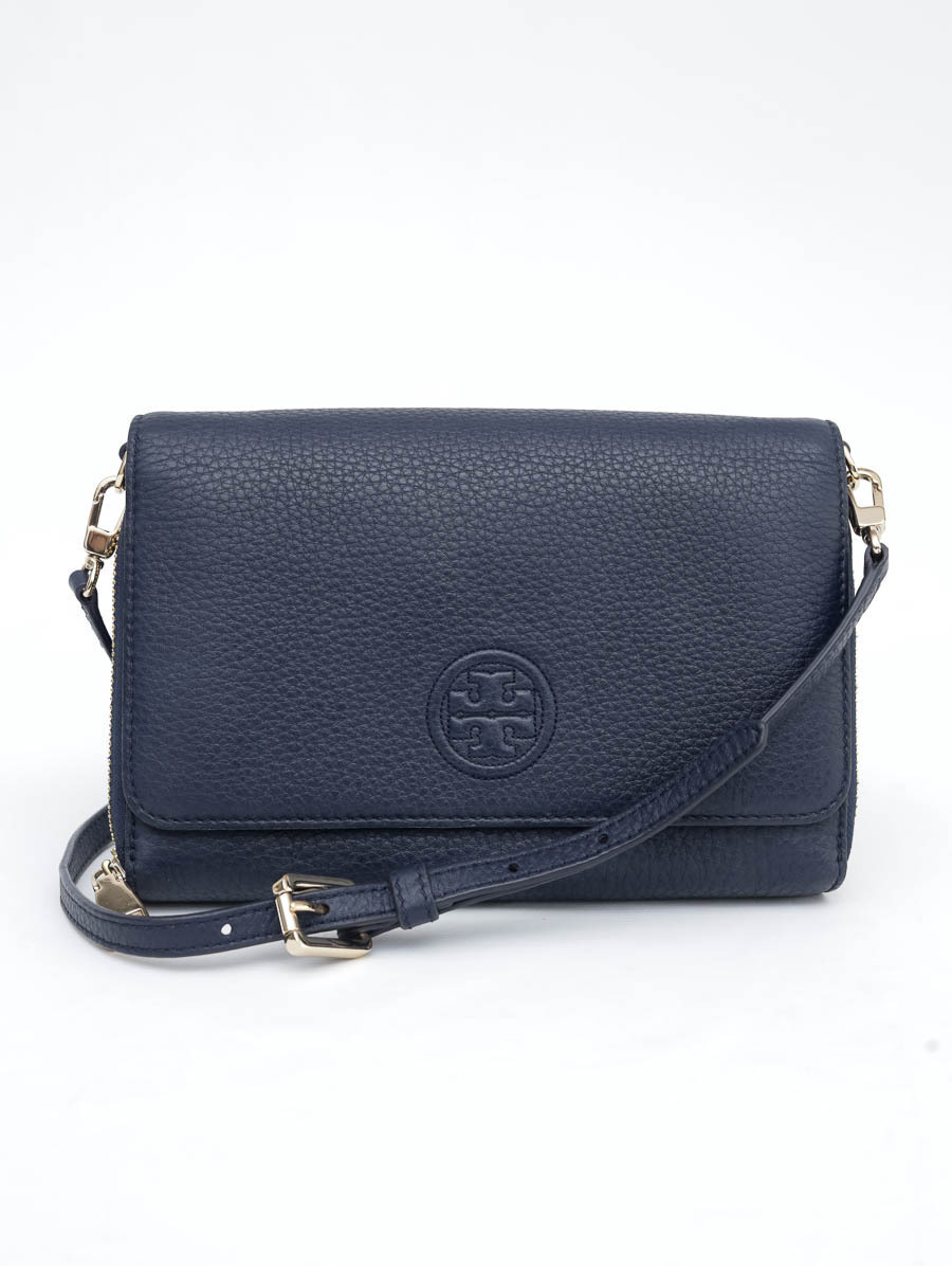Bolsa Tory Burch Crossbody Azul Marinho Paris Brecho