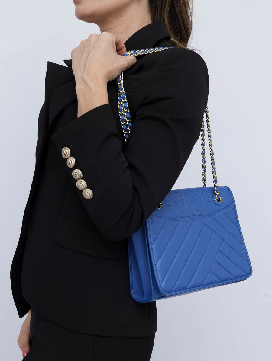 Bolsa tory burch azul sale