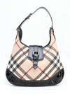 Burberry Nova Check Canvas Brook Hobo