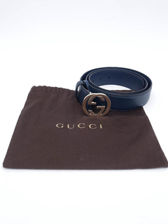 Cinto Gucci Interlocking GG Blue na internet