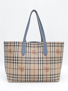 Bolsa Burberry Reversible Tote Haymarket Check