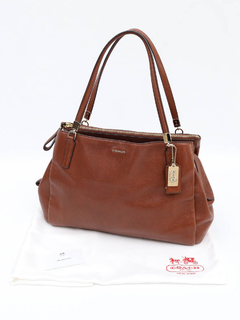 Bolsa Coach Brown Leather Shoulder na internet