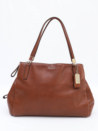 Bolsa Coach Brown Leather Shoulder