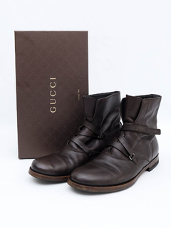 Bota Gucci Leather Brown - 39/40 BRA - comprar online