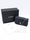 Chanel Chevron Lambskin Classic Medium Double - Paris Brechó