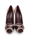 Sapato Louis Vuitton Peep Toe Vinho - 34 BRA - comprar online
