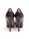 Sapato Louis Vuitton Peep Toe Vinho - 34 BRA na internet