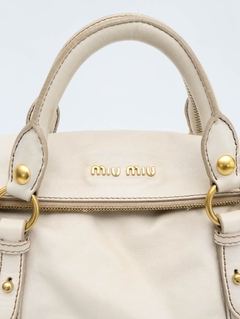 Bolsa Miu Miu White Vitello Lux Bow - comprar online