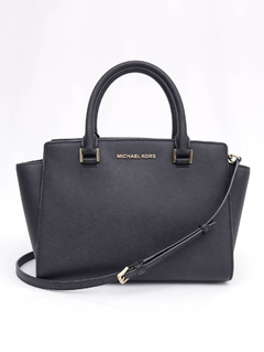 Bolsa Michael Kors Selma Black Leather