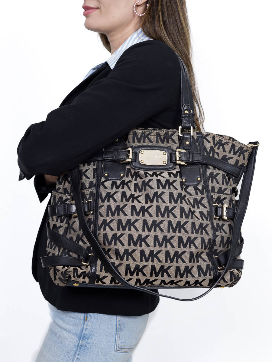Bolsa michael kors beige sale