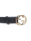 Cinto Gucci Interlocking Buckle Preto - TAM 85 - comprar online