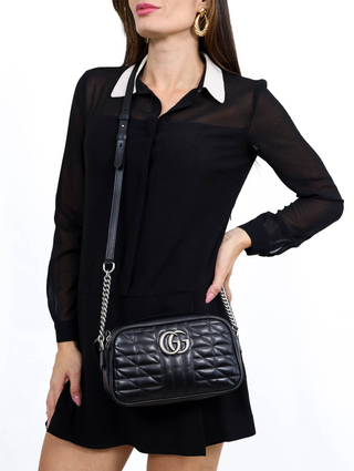 Bolsa Gucci Marmont Matelassê Pequena - comprar online