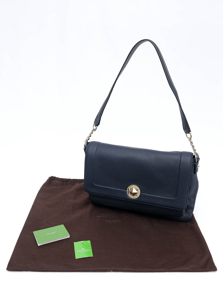 Bolsa Kate Spade Azul Marinho Paris Brecho