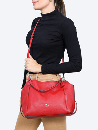 Bolsa Coach Red Leather Crossbody - comprar online
