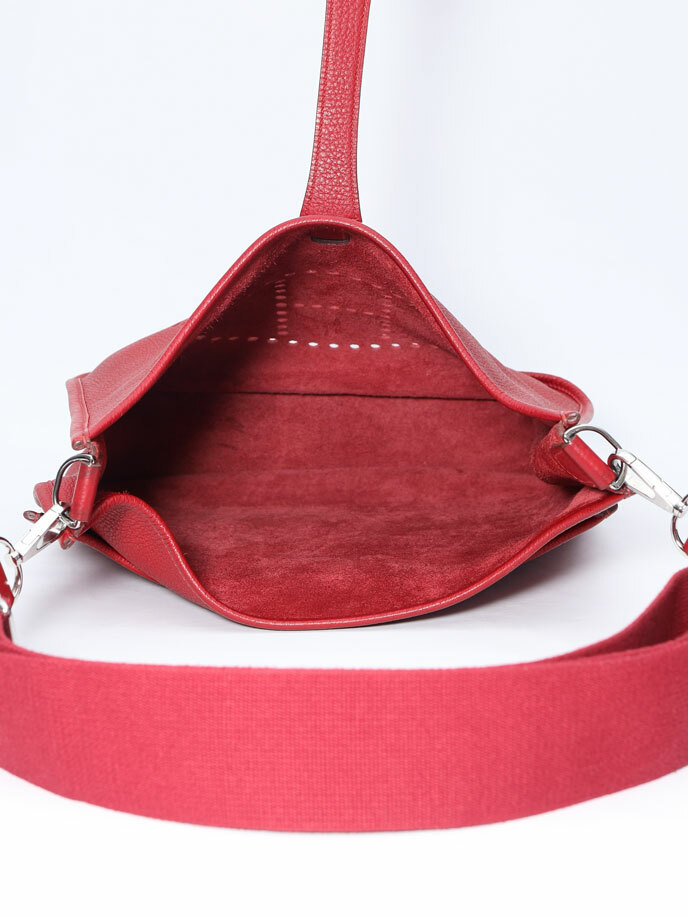 Bolsa Hermes Clemence Leather Evelyne GM III