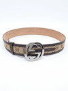 Cinto Gucci Interlocking Buckle TAM 80 - Paris Brechó