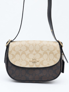 Bolsa Coach Signature Flap Crossbody na internet