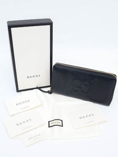 Carteira Gucci GG Black Leather na internet