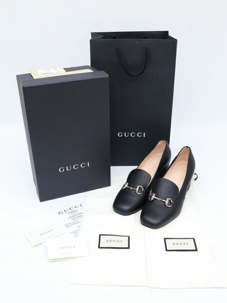 Sapato Gucci Horsebit Salto Bloco - 35 BRA - comprar online
