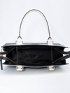 Bolsa Kate Spade Medium Black White Leather - Paris Brechó