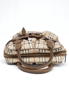 Bolsa Burberry Top Handle Satchel Haymarket