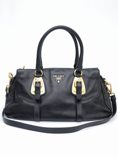 Bolsa Prada Tessuto Trimmed Satchel