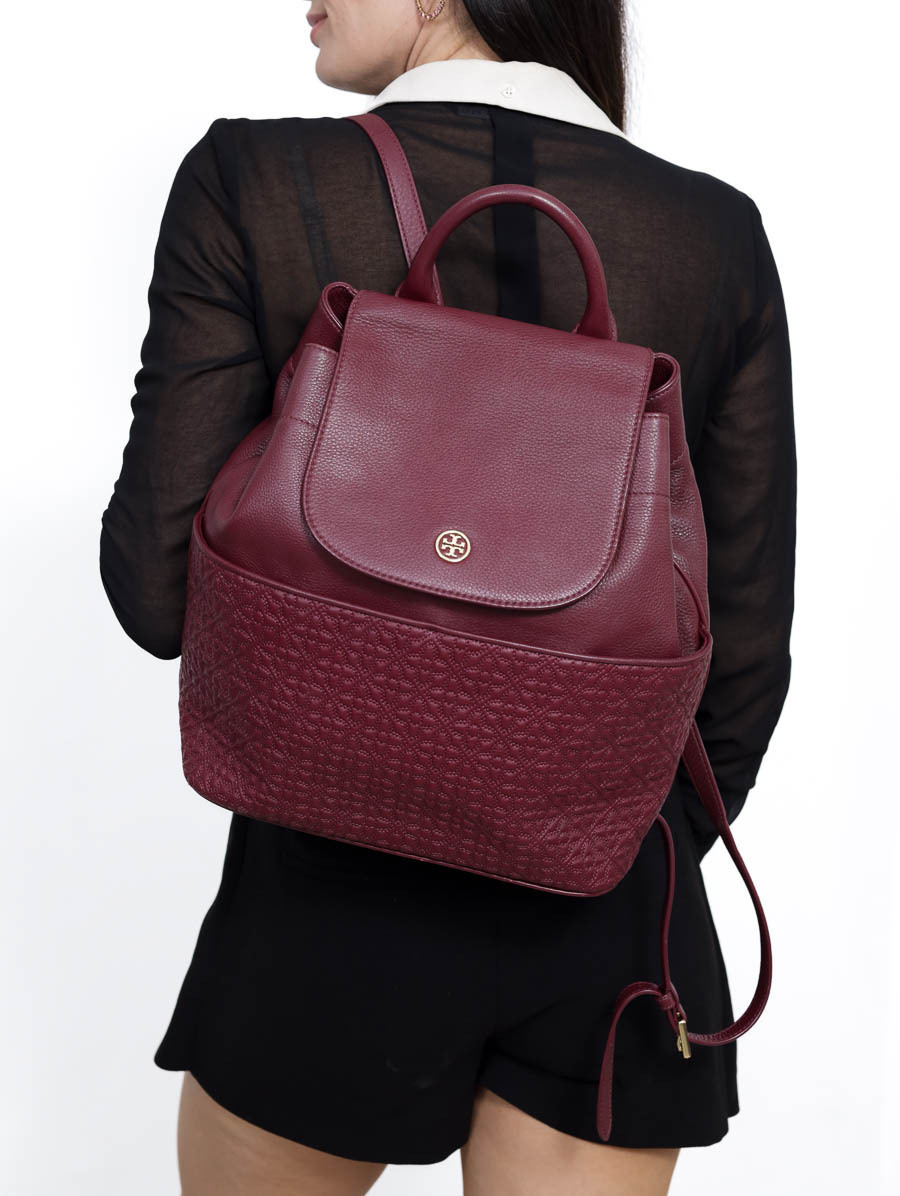 Mochila Tory Burch Vinho Comprar em Paris Brecho
