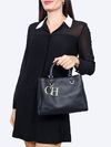 Bolsa Carolina Herrera CH Black Leather na internet