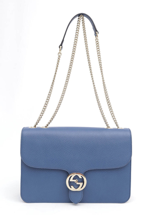 Bolsa Gucci Interlocking G Azul