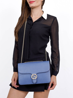 Bolsa Gucci Interlocking G Azul - comprar online