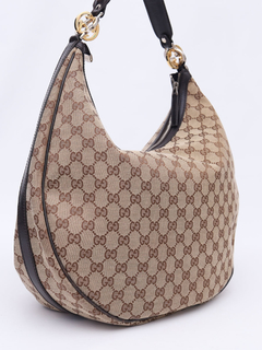 Gucci Beige/Ebony GG Twins Large Hobo na internet