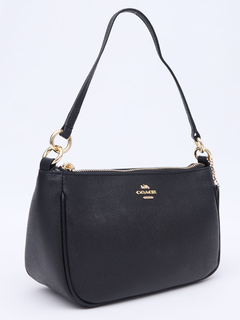 Bolsa Coach Leather Black Crossbody - Paris Brechó